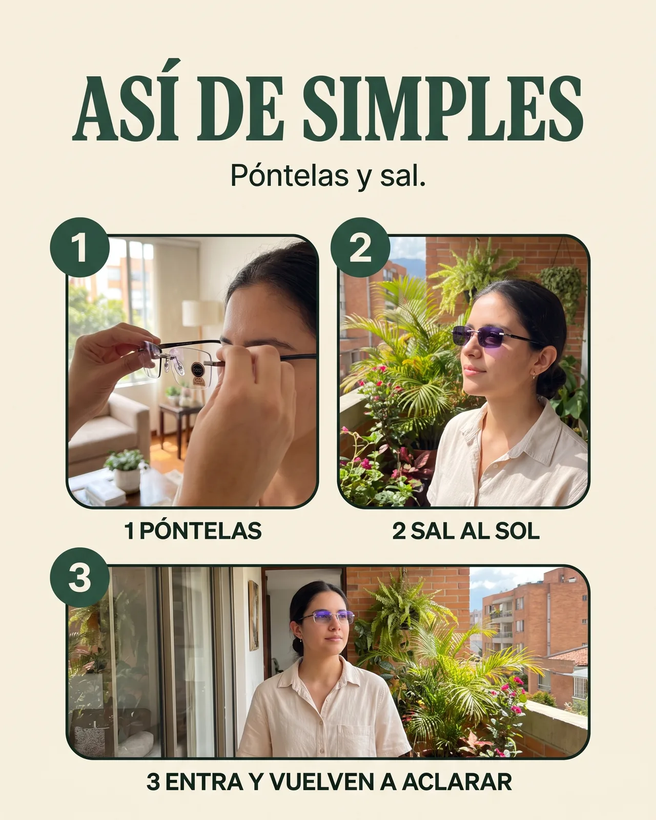 Gafas TR90 Fotocromáticas: Así de simples