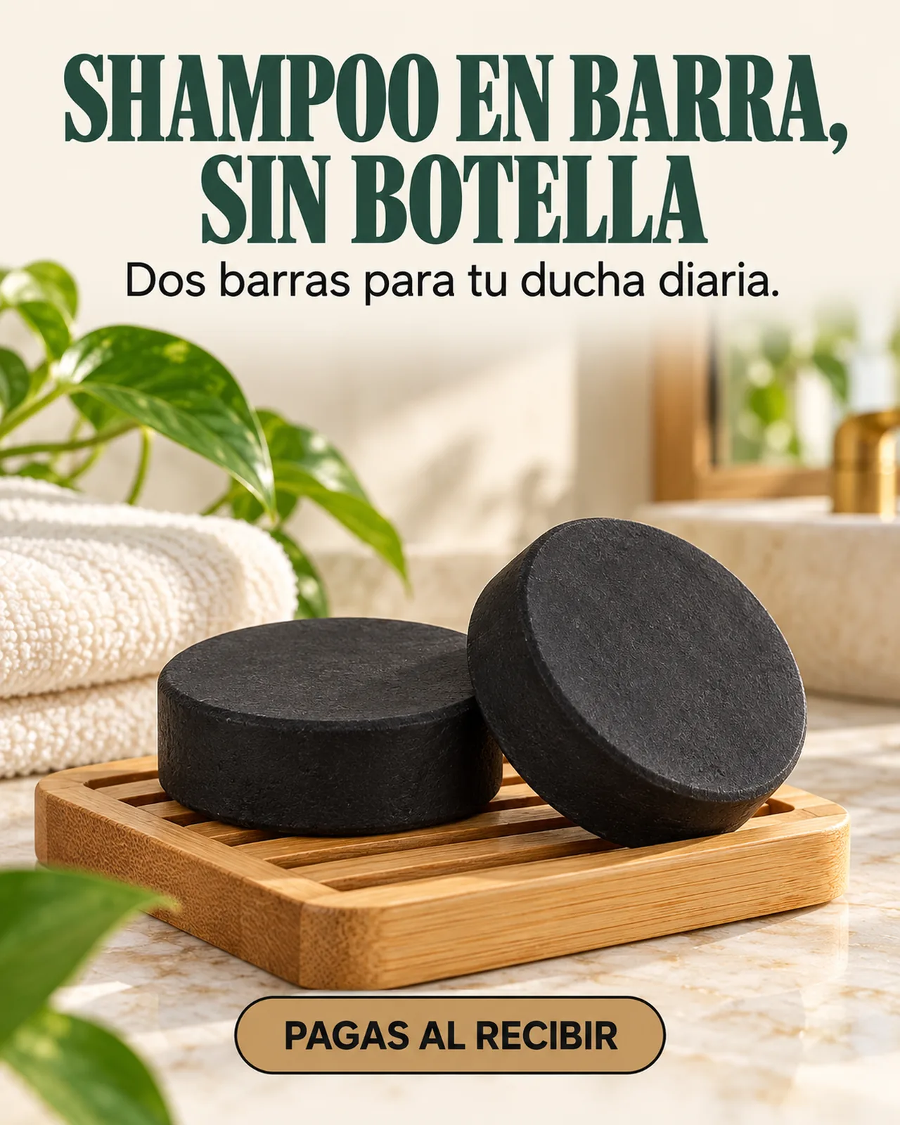 Shampoo en Barra x2: Shampoo en barra, sin botella