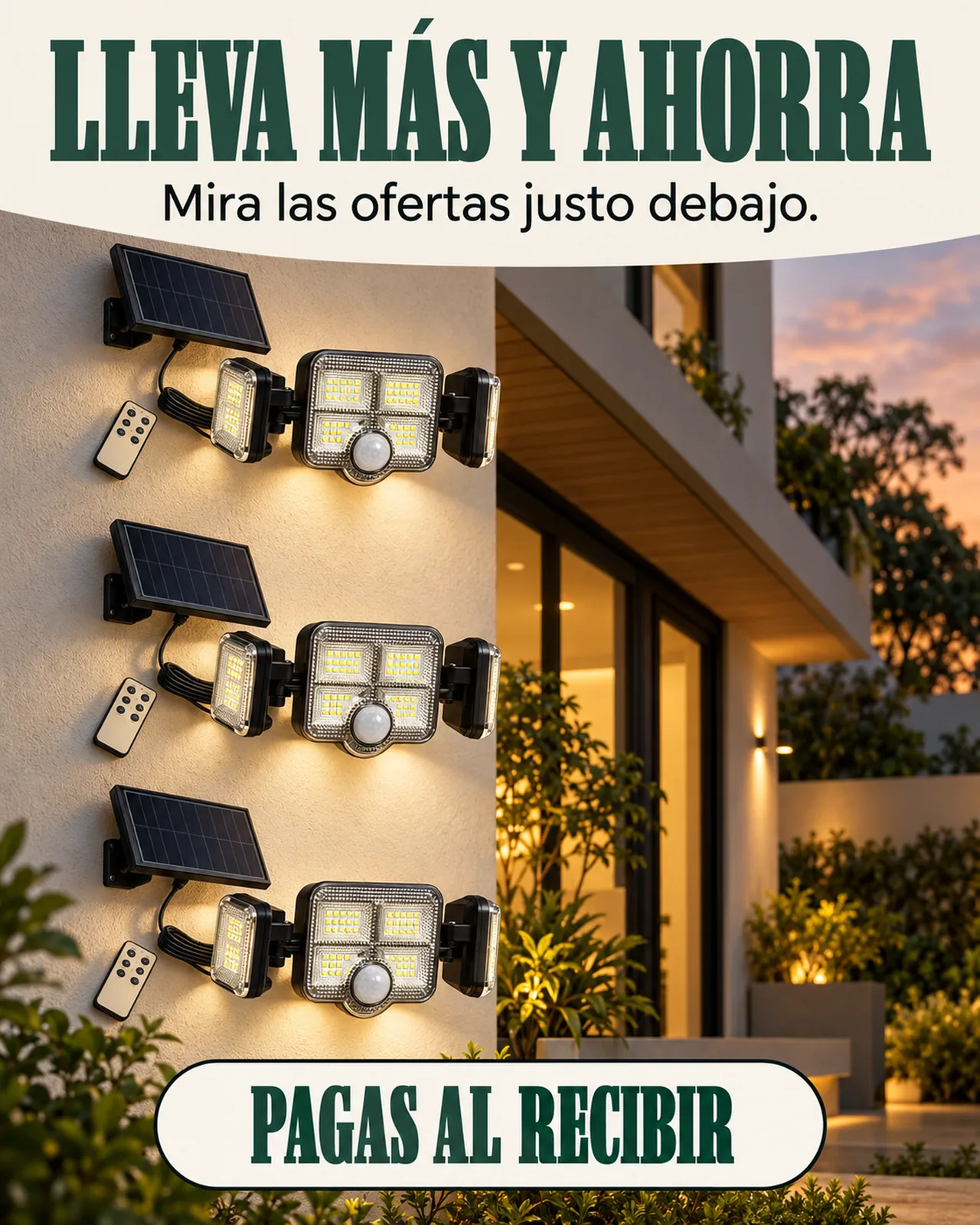 Reflector Solar con Sensor de Movimiento: Lleva más y ahorra