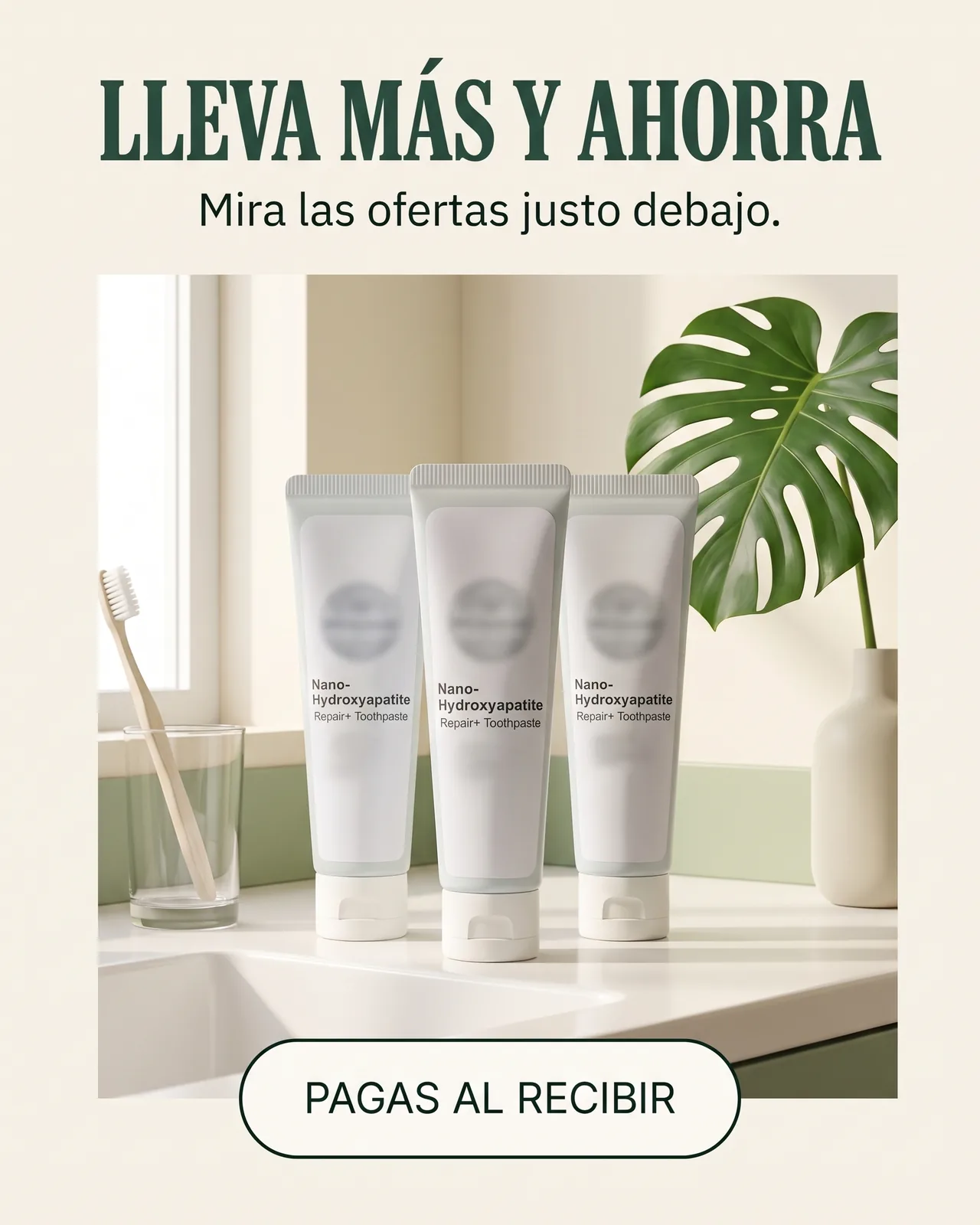 Crema Dental Nano-Hidroxiapatita 120 ml: Lleva más y ahorra