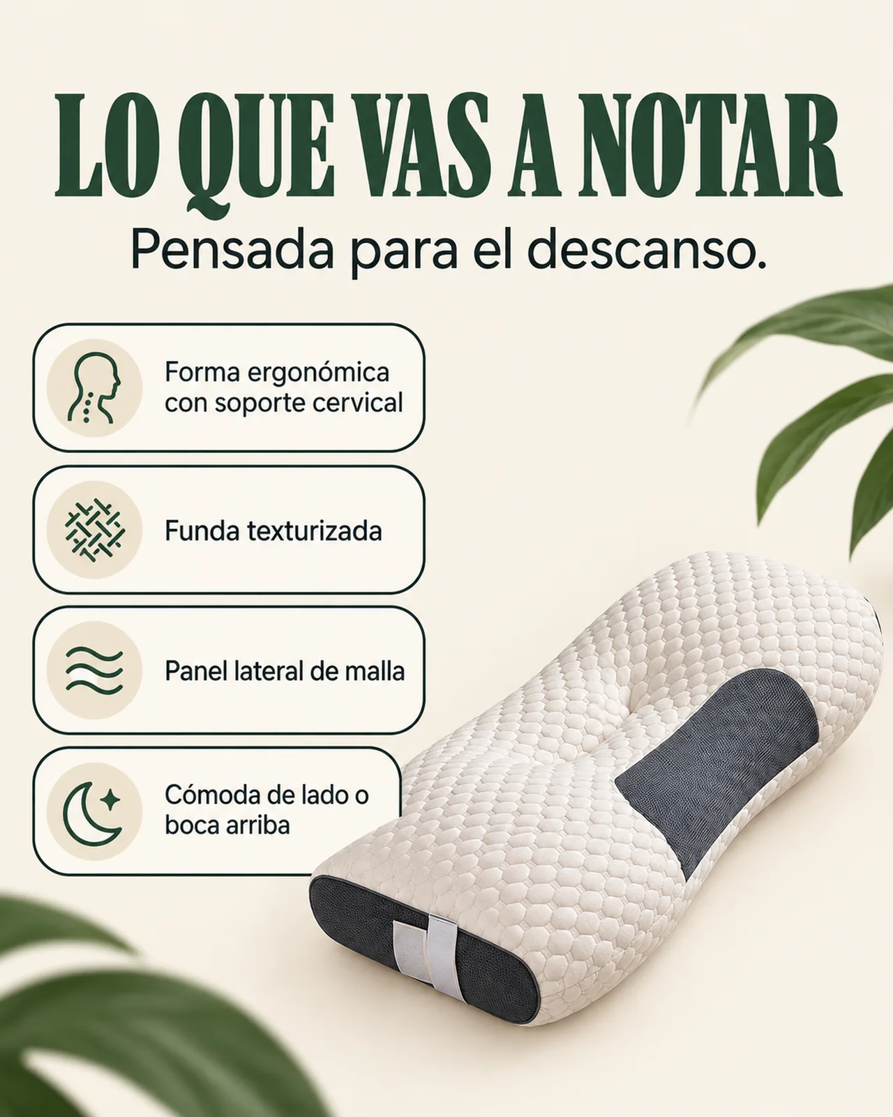 Almohada Ortopédica Cervical: Lo que vas a notar