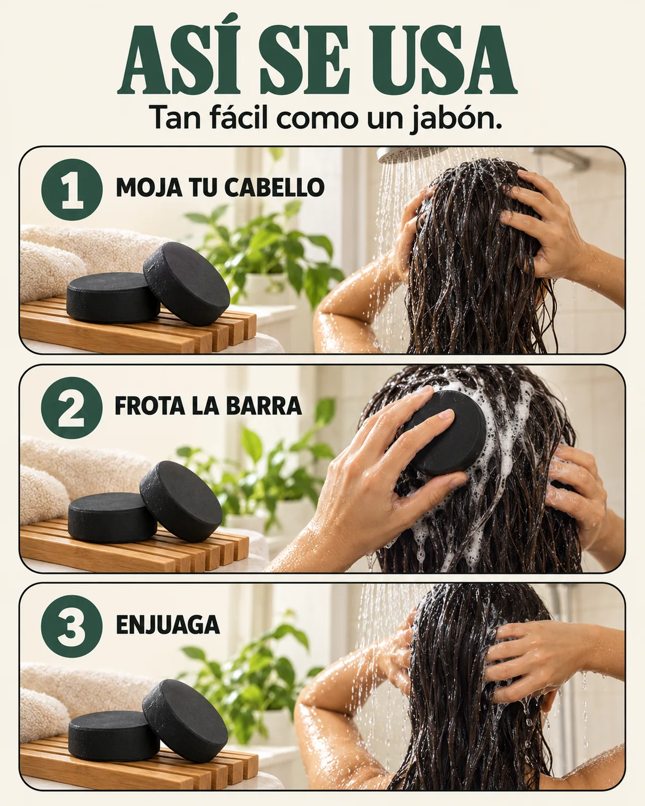 Shampoo en Barra x2: Así se usa