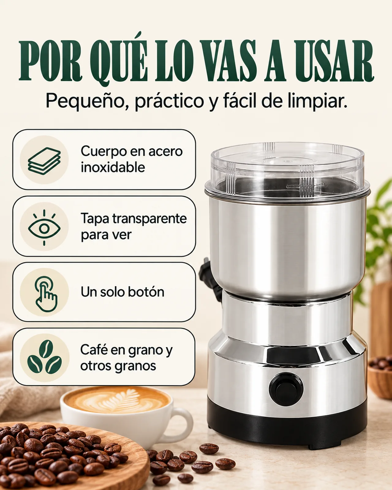 Molino Eléctrico de Café y Granos: Por qué lo vas a usar