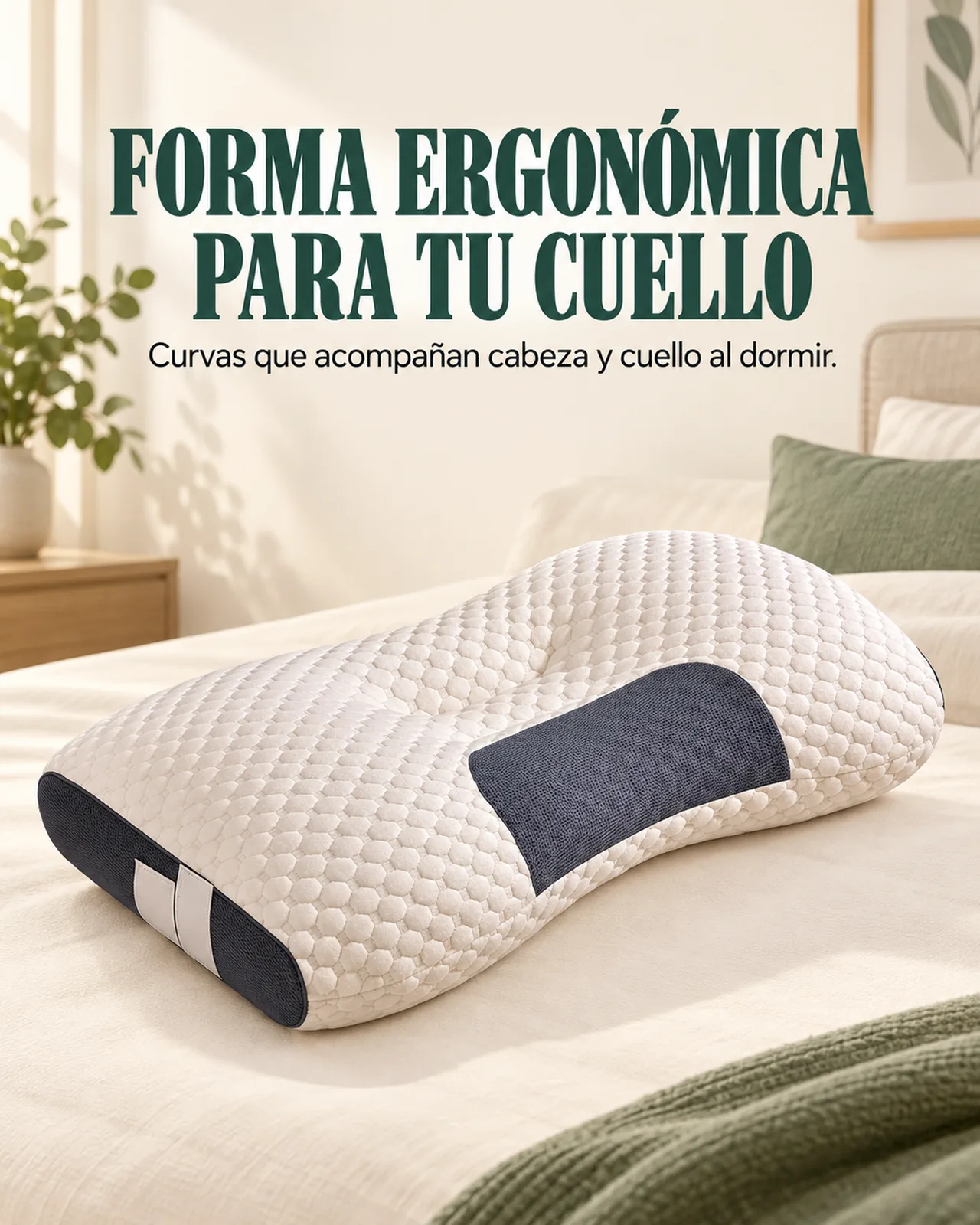 Almohada Ortopédica Cervical: Forma ergonómica para tu cuello
