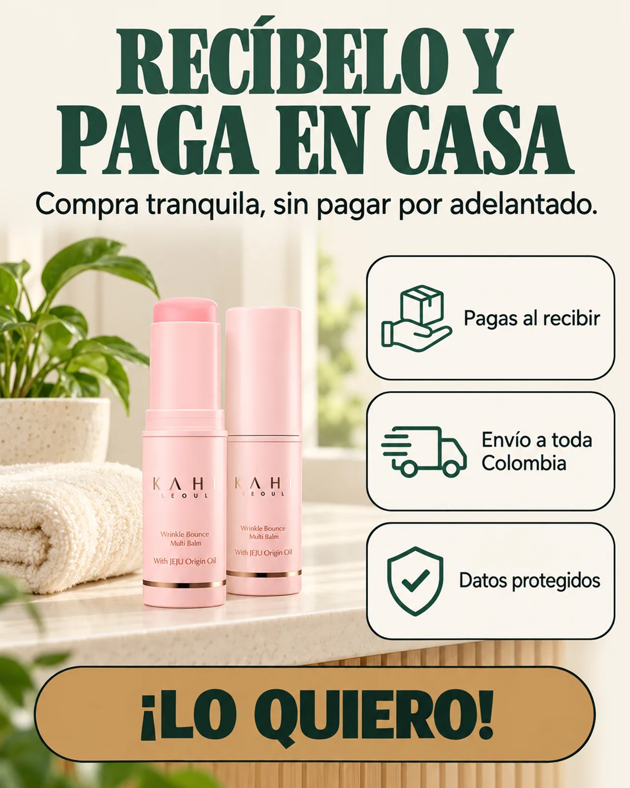 Bálsamo Multiusos Kahi: Recíbelo y paga en casa