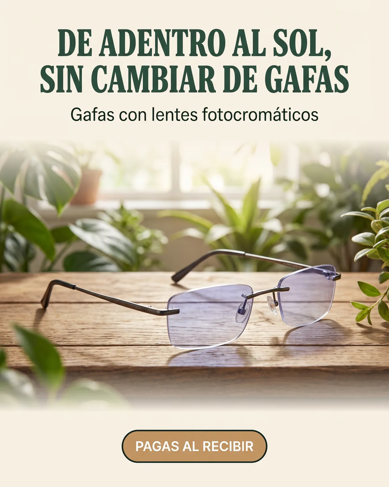 Gafas TR90 Fotocromáticas: De adentro al sol, sin cambiar de gafas